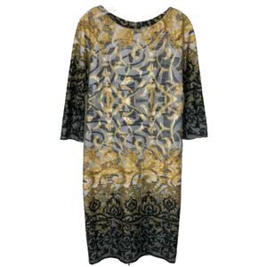 Rabbit Rabbit Rabbit Designs Women's Dress Midi‎ Elegant Sheath Multi Size 10